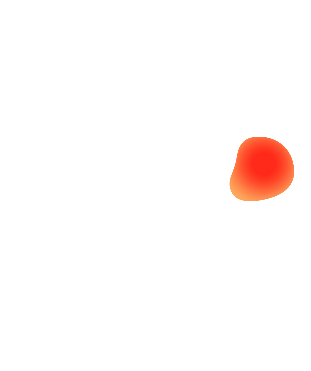 A lava blob in an orange lava lamp